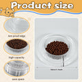 Sawysine 40 Pcs Disposable Pet Bowls Anti Ant Cat Dog Food Bowls Ant Proof Large Cat Wet Food Dishes Plastic Round No Spill Non Slip Feeder for Outdoor Pets Small Medium Size Dogs
