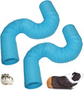 PINVNBY Hamster Fun Tunnels Pet Mouse Plastic Tube Toys Small Animal Foldable Exercising Training Hideout Tunnels for Gu