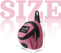 Talltalk 2 Pieces Dog Treat Pouch Pet Dog Poop Holder, Pink,Grey