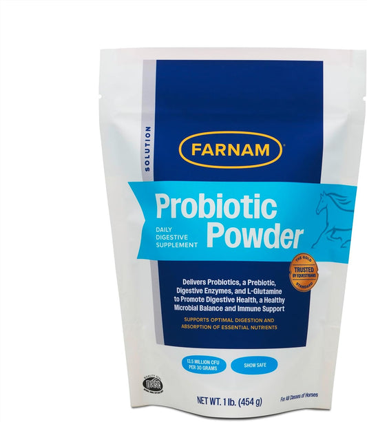 Farnam Probiotic Powder for Horses, Daily Digestive and Immune Supplement