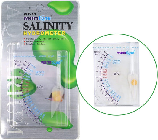 Abnaok Salinity Tester, Sea Specific Gravity Test for Fish Tank Pond Water Saltwater Freshwater, Accurate Automatic Hydr