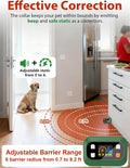 MIMOFPET Wireless Pet Barrier for Cats Dogs - Outdoor Indoor Barrier Waterproof with Adjustable Safe Static Intensity,Ad