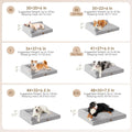 EHEYCIGA Orthopedic Dog Bed Medium Size, Memory Foam Dog Bed, Grey