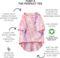 Pet Passion Toby II Dog T-Shirt, 3 Pack, Pink Tie Dye, Small