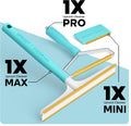 Uproot Clean Fur-Nado Survival Kit - Uproot Cleaner Pro Pet Hair Remover Tool + Mini & Max Variants - Pet Hair Removal Tool and Carpet Rake - Easy Cat & Dog Fur Scraper Bundle