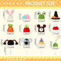 Silkfly 12 Pcs Mini Pet Hat, Crochet Hat for Small Animals, Fresh