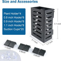 Aquarium Plant Holder 4 PCS Aquatic Plant Pot (Black)