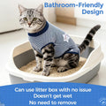 Snugrance Cat Recovery Suit Spay Neuter Onesie After Surgery Female, XS