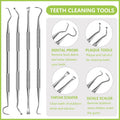 PARYUNGR Dental Tools Pet Dog Teeth Cleaner Tool Kit, Stainless Steel Plaque Remover Dental Picks Tooth Tartar Scraper, Pets Oral Care Hygiene Set for Cats and Dogs Use with Case