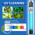 7W Aquarium UV Light for 20-100 Gallon Fish Tank Aquarium Light Algae Clean Light Green Machine Algae Remover