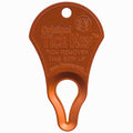 The Original Tick Key - Tick Detaching Device - Portable, Safe and Highly Effective Tick Detaching Tool (Orange)