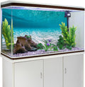 48x24 in Undersea Vinyl Aquarium Backdrop Ocean Floor Fish Tank Background