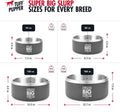 Tuff Pupper 100 oz Heavy Duty Insulated Stainless Steel Dog Bowl for Large Dogs, Non-Slip Base, Dishwasher Safe