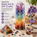 Natural Mixed Gemstone Crystal Chips – Polished Crystals Gravel Stones for Succulent Top Dressing, Aquarium Gravel, Vase