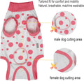 Dog Surgery Recovery Suit After Spay - Dogs Cone Alternative Onesie with Pee Hole, Breathable Anti Licking Neuter Post Surgical Dog Recovery Suit