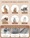 31PCS Rabbit Chew Treat Toys for Teeth Health, Natural Bunny Enrichment Toys for Boredom & Stress Relief, Keep Busy Toys