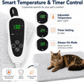 GOLOPET Cat Heating Pad with Normally Open Function,Heated Cat Bed