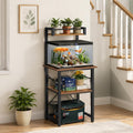 MAHANCRIS 5-10 Gallon Fish Tank Stand, Aquarium Stand with Adjustable Shelf