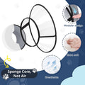 Sponge Core Dog Cone, Inflatable Dog Cone Collar Alternative, Dogs Donut Collar After Surgery, Soft Cone for Large Mediu