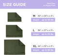 LE SURE Waterproof Dog Bed Cover Replacement Washable - Large Size for Pet Mat 36x27x3 Inches, Green