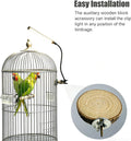 KINGYEENUO Full-Spectrum Bird Light Lamp, 10W Clip Light U-V Free 105 LED Beads, 10 Dimming Levels & 24H Timer, Safe for