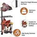 Sidasu Saddle Rack Wall Mount 4 Tier, Heavy Duty Horse Tack Storage