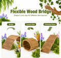 Bearded Dragon Tank Accessories, Reptile Mat Hammock Plants Bridge Jungle Climber Vines for Leopard Gecko Hermit Crab Li