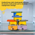 VAYRMEU 4 Pack Pet Food Can Cover Silicone Food Can Lids,Universal BPA Free, One Fit Most Standard Size Food Cans