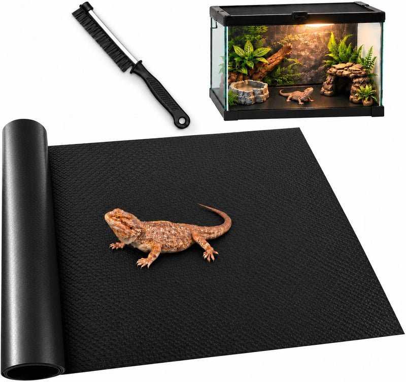 Reptile Carpet Mat 17.7x79, EVA Tank Liner for Bearded Dragon