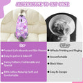 SlowTon Cat Recovery Suit - Cat Onesie for Cats After Surgery Female Male, Kitten Clothes Cats Surgical Spay Suit Abdominal Wounds, E-Collar Alternative Bodysuit Shirt Anti-Licking (Purple, L)