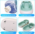 Kacoomi Automatic Dog Cat Feeder and Water Dispenser Gravity Food Feeder and Waterer Set with Pet Food Bowl for Small Me