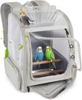 Bird Travel Carrier Bag for Small to Medium Birds with Stands and Tray