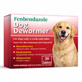 Dewormer for Dogs, Fenbendazole for Tapeworms, Roundworms & Hookworms, 22.2% (222 mg/g) Tablets
