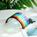 Huray Rayho Rainbow Bridge Fused Glass 3D Colorful Bridge with Sympathy Card Memorial Gift for Dog Cat Guinea Pig Lover Pet Lost Present Sorry Gift Set
