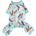 Dog Pajamas Onesie for Small & Medium Dogs - Polyester, Cozy, Wrinkle-Resistant Four-Legged Apparel (Light Blue, Small)