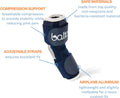 Balto Feline Hock Brace – Cat Ankle Brace – Brace with Aluminum Splints – Pre/Post Surgery Helps Support Arthritis and U