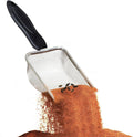 SunGrow Reptile Sand Scoop, Stainless Steel Sifter for Lizard, Gecko & Snake Habitat, Substrate Scoop, Non-Slip Handle, 