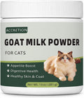 Goat Milk Powder for Cats, Digestive & Immune Support with Probiotics, Promotes Healthy Skin & Coat, Appetite-Boosting M