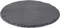 Reptile Basking Platform 6" Round Slate Rock Plate, Natural Tortoise Feeding Bowl Resting Stone for Bearded Dragon Turtl
