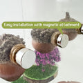 Jumping Spider Hide & Hideaway Made from Real Acorns | Handmade Magnetic Spider Cave, Ideal Habitat Accessory for Small 