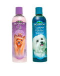 Bio-Groom Dog Shampoo and Conditioner Set - Whitening Shampoo for Dogs, Moisturizing Conditioner for Dry, Itchy, Sensitive Skin - Silk Creme Rinse & Brightening Shampoo, 12 Fl Oz Each (1 Set)