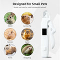 2-in-1 Guinea Pig & Rabbit Nail Grinder & Clipper - Rechargeable Electric Nail File Trimmer with LED Light, Quiet Low-Sp