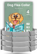 Flea and Tick Prevention for Dogs - Flea Collar - 4 Count - Adjustable