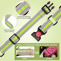 Martingale Collar for Dogs,Soft Neoprene Padded Reflective Martingale Collar and Leash Set Safety Buckle Nylon Martingal
