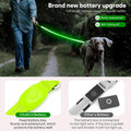 5Ft LED Dog Leash, Light Up Dog Leash USB Rechargeable Waterproof, Nylon Reflective Leashes with Padded Handle for Dogs 