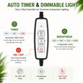 AREPK Aquarium & Terrarium Light Full Spectrum LED, Timer Auto On/Off, for Under 7 Gallon Fish Tanks, Betta Tanks, Moss,