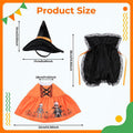 Halloween Porch Goose Outfit 23 In- Pumpkin Witch Costume for Goose Statue