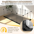 Tresbro Guinea Pig Cage with Waterproof Mat & 12 Transparent Panels, Bunny Enclosure and Indoor Guinea Pig Playpen 48''L