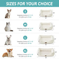 Orthopedic Dog Bed for Small Dogs & Cats - Washable Rectangle Pet Bed with Anti-Slip Bottom, Soft Calming Cat & Puppy Bed for Indoor Pets (25"x21"x6", Cream)