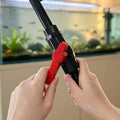 Aquarium Water Filler Tube with Flow Valve, Wall Mounted Curved Hook Design, Aquarium Water Changer, Filler Tube for 1/2